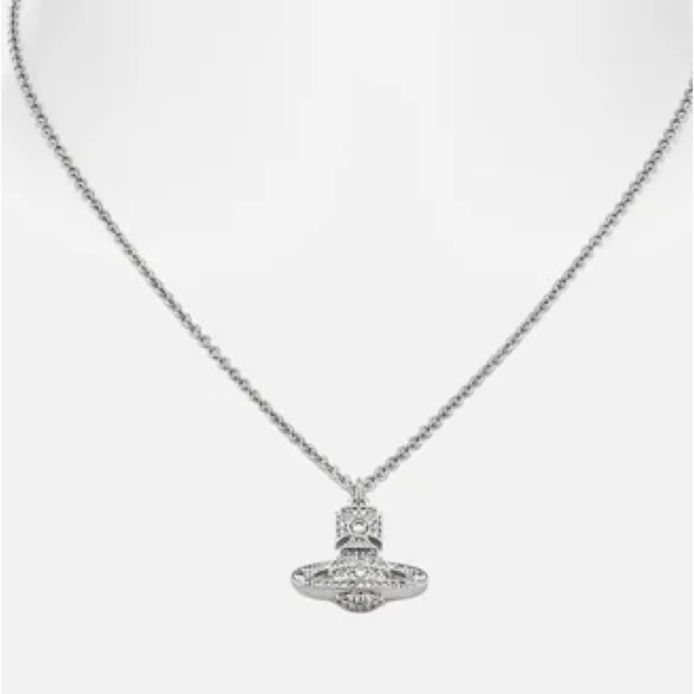 Vivienne Westwood  Bas Relief Silver-Tone Necklace - NEW- FULL INCLUSION - Picture 10 of 10